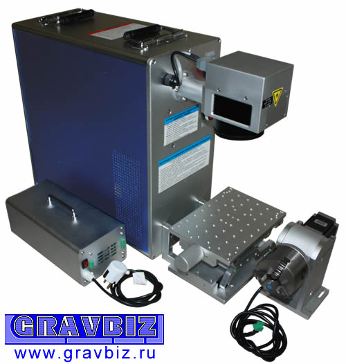  Лазерный Гравер - маркер по металлу волоконный 20 ватт Gravmax LMFВ-01-20