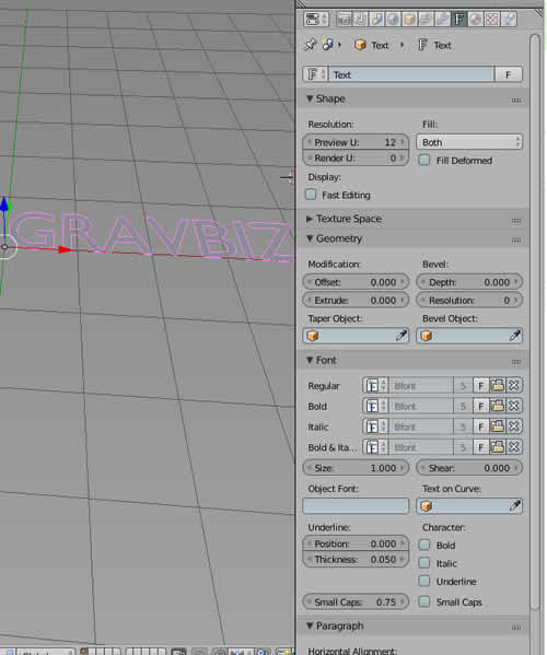 Blender Как сделать 3D текст