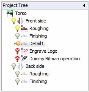 В DeskProto структура проекта показана в дереве проекта, которое расположено слева от экрана. 
