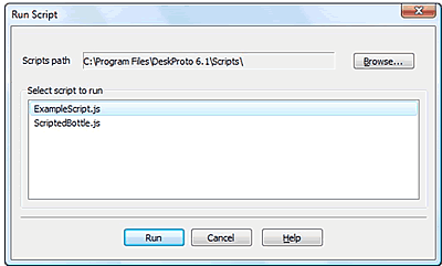 3.1.8 Запуск скрипта Deskproto 6.1