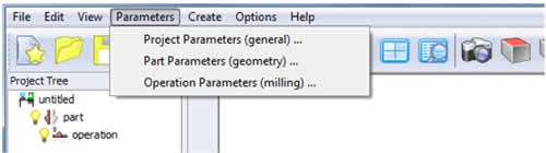 3.3 Меню Parameters (параметров)