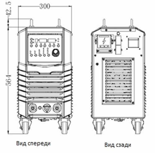 Megmeet Ehave CM250/350 CM500/500H Инструкция 1.2 Габаритные размеры и вес