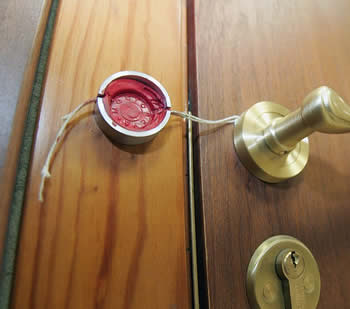 Металлическая печать пломбир для опечатывания дверей