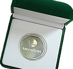 Изготовление серебряной сувенирной монеты для Мегафон